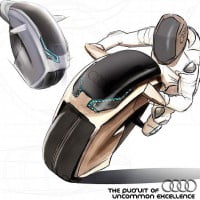 Audi se met à la moto éléctrique mono-roue …