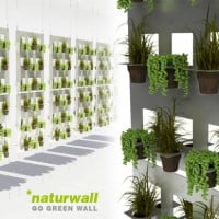 Un mur vegetal fait de gobelets plastiques …