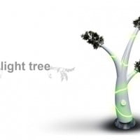 Un arbre en guise de lampadaire