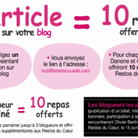 Les blogueurs se mobilisent pour les Restos du Coeur … ou pas !?