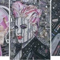 Portraits de Stars en 3D à base de déchets …