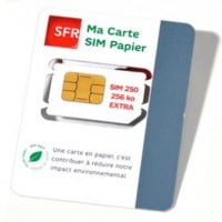 SFR lance une carte SIM en papier …
