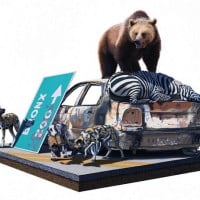 Josh Keyes, la nature prend le dessus …