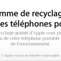 Apple lance son service de recyclage en France