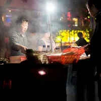 BBQ dans les rues de Pékin