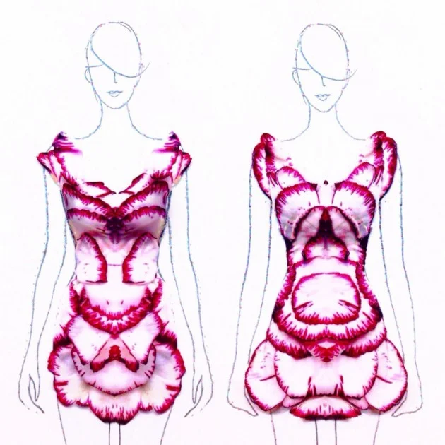 Flowers fashion illustrations 3