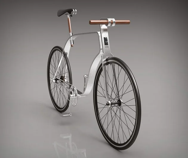 Vélo de bois et métal 6