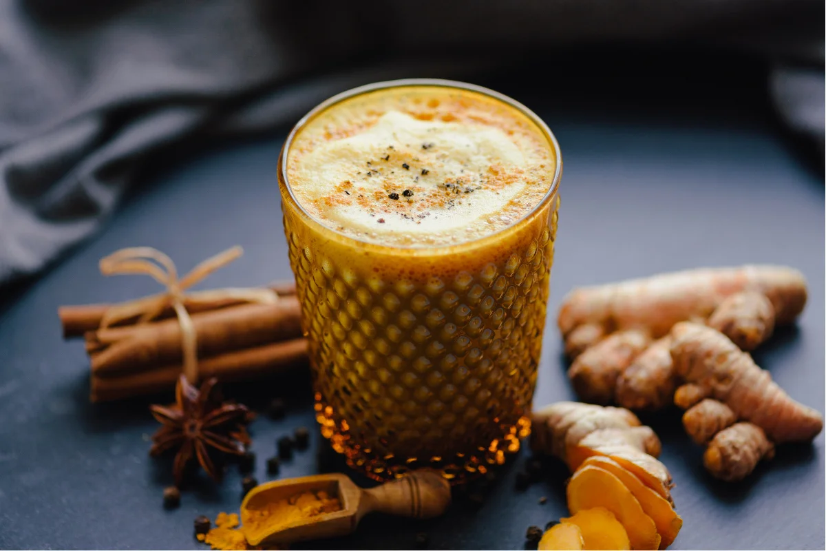 verre de lait d'or