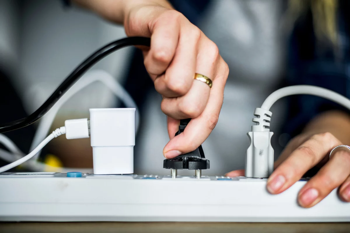 débrancher prise électrique