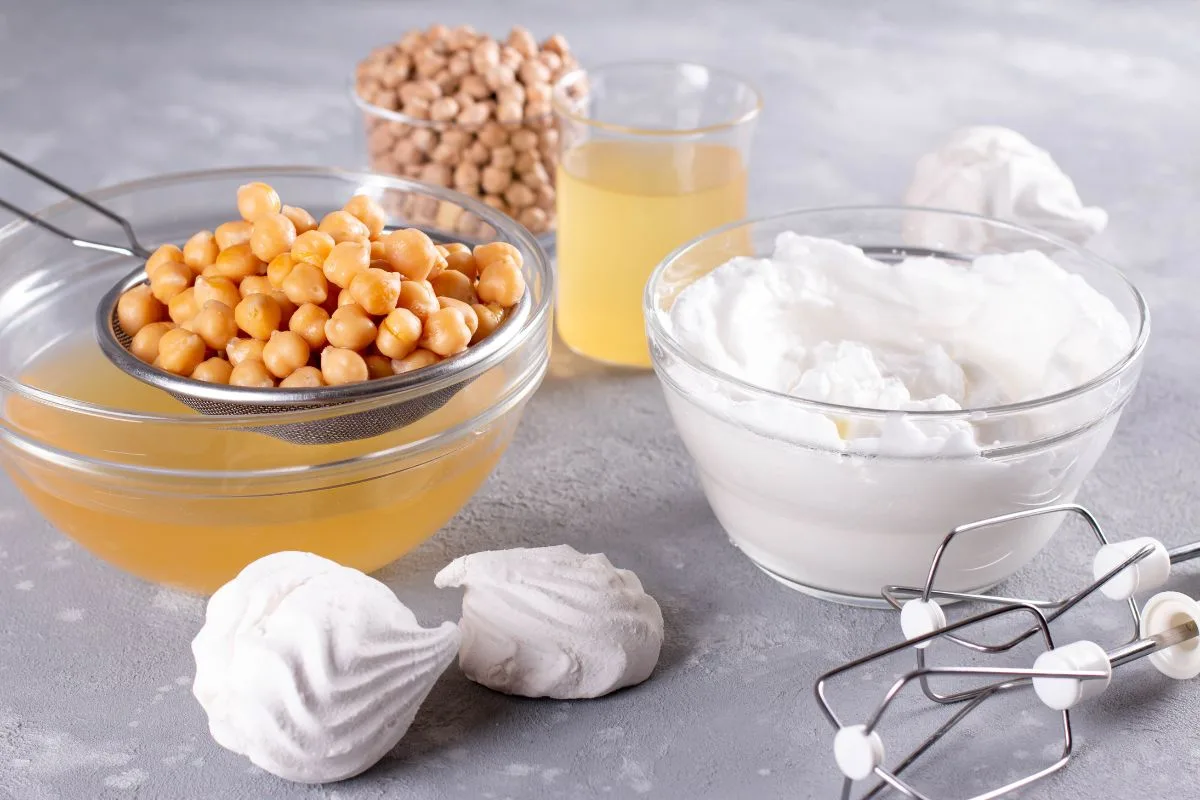 aquafaba : eau des pois chiche pour remplacer les oeufs